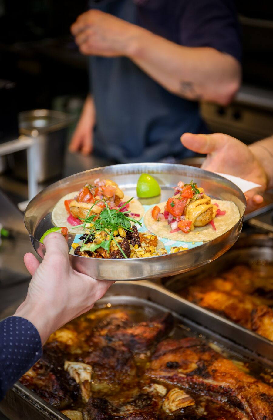 Tacos on a plate