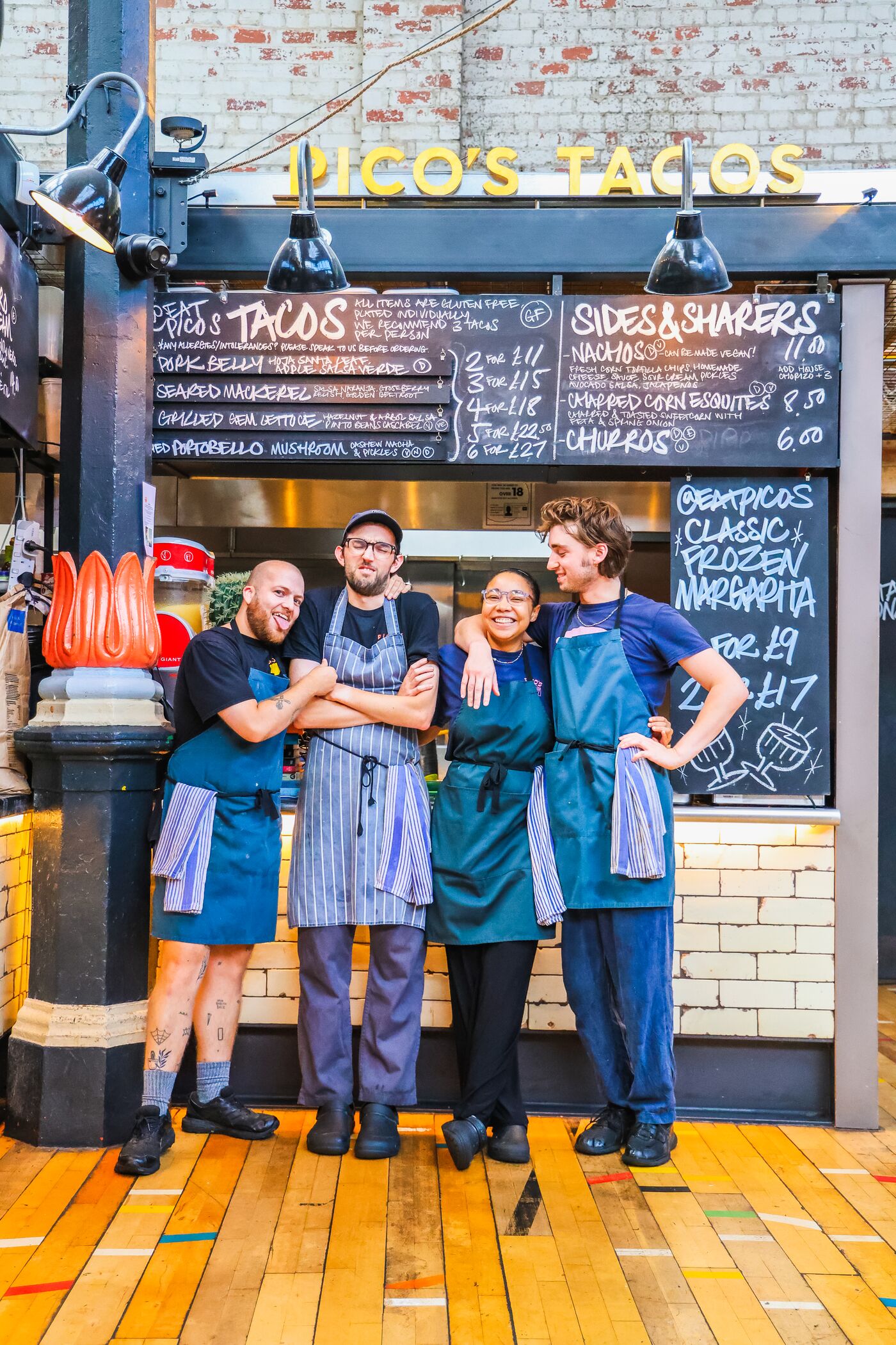 The Pico's team at the stall
